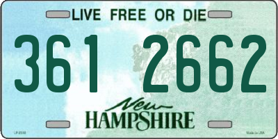 NH license plate 3612662