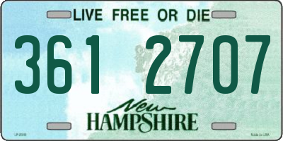 NH license plate 3612707