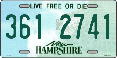 NH license plate 3612741