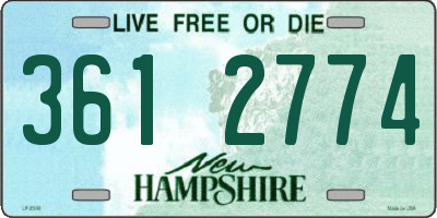 NH license plate 3612774