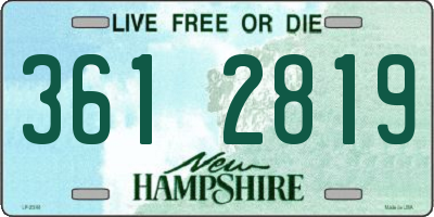 NH license plate 3612819