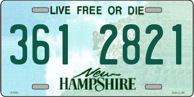 NH license plate 3612821