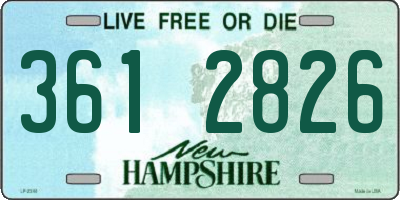 NH license plate 3612826