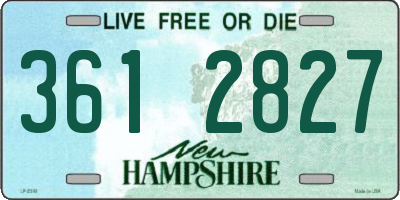 NH license plate 3612827