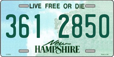 NH license plate 3612850