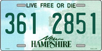 NH license plate 3612851