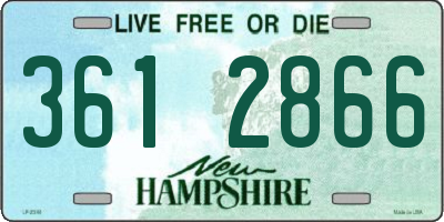 NH license plate 3612866