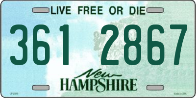 NH license plate 3612867