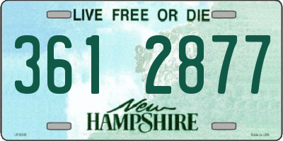 NH license plate 3612877