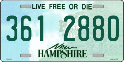 NH license plate 3612880