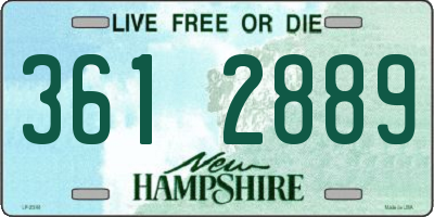 NH license plate 3612889