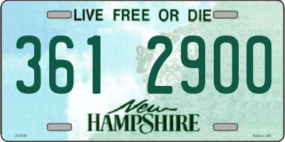 NH license plate 3612900