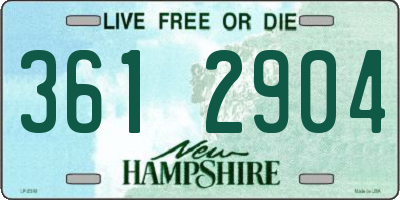 NH license plate 3612904