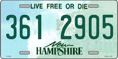 NH license plate 3612905
