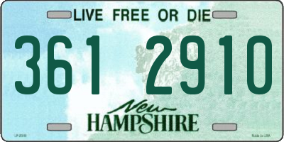 NH license plate 3612910