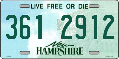 NH license plate 3612912