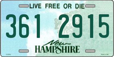 NH license plate 3612915