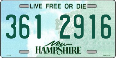 NH license plate 3612916