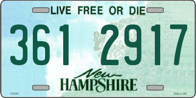 NH license plate 3612917