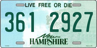 NH license plate 3612927