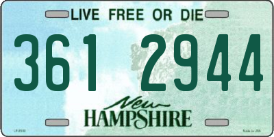 NH license plate 3612944