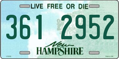 NH license plate 3612952