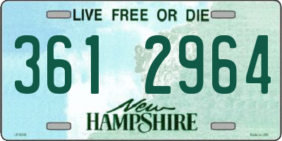 NH license plate 3612964