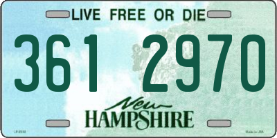 NH license plate 3612970
