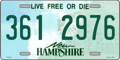 NH license plate 3612976