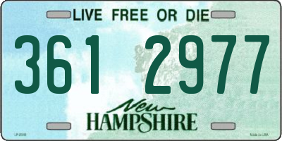 NH license plate 3612977