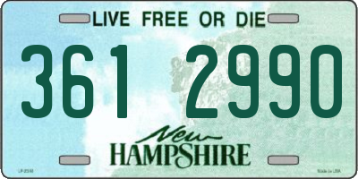 NH license plate 3612990