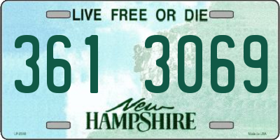 NH license plate 3613069