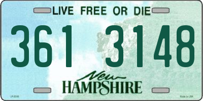 NH license plate 3613148
