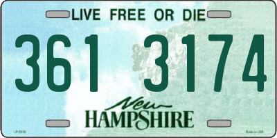 NH license plate 3613174