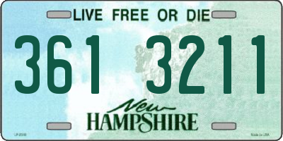 NH license plate 3613211