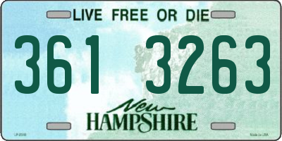 NH license plate 3613263