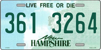 NH license plate 3613264