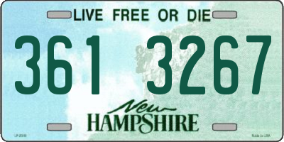 NH license plate 3613267