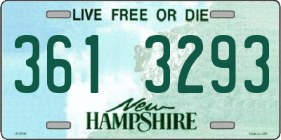NH license plate 3613293