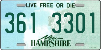 NH license plate 3613301
