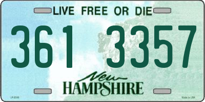 NH license plate 3613357