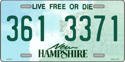 NH license plate 3613371