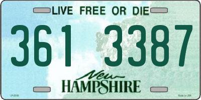 NH license plate 3613387