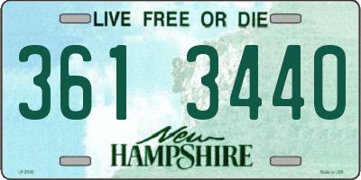 NH license plate 3613440