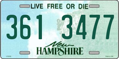 NH license plate 3613477