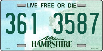 NH license plate 3613587