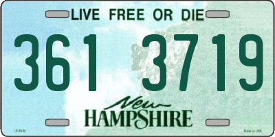 NH license plate 3613719