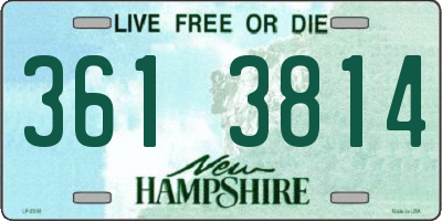NH license plate 3613814