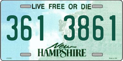 NH license plate 3613861