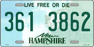 NH license plate 3613862